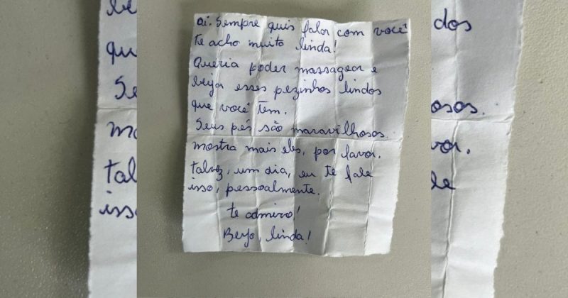 Mensagem recebida por uma das vítimas - Divulgação/ND Mais