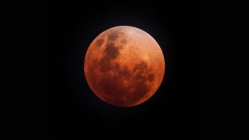 Eclipse lunar total, também conhecido como Lua de Sangue, foi visto em diferentes regiões do mundo - Mara Lezama/@MaraLezama/X