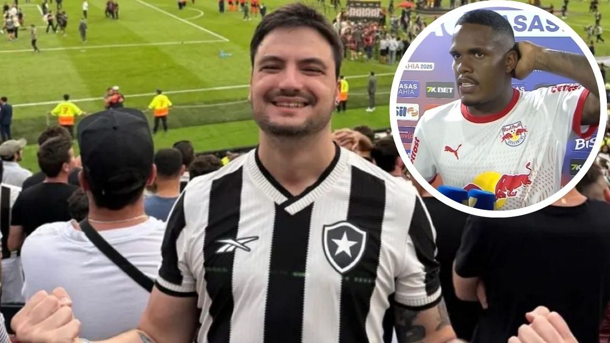 Torcedor do Botafogo, Felipe Neto exalta punição para zagueiro do Bragantino: ‘Aula pro mundo’