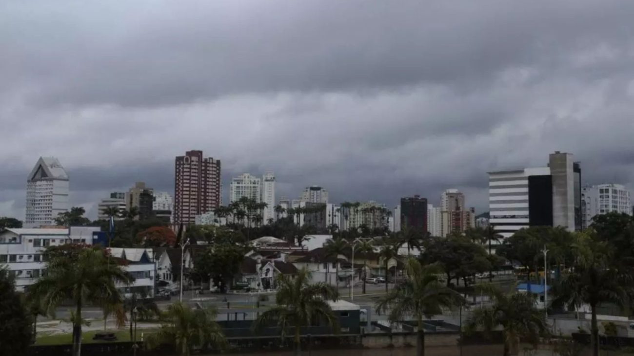 Região Sul está sob alerta laranja para tempestades nesta quarta-feira (18)Foto: Prefeitura de Joinville/Divulgação/ND Mais
