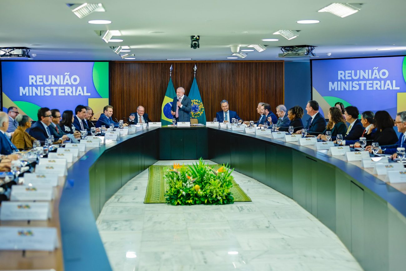 Ministros de Lula reunidos em Brasília nesta terça-feira (31)Foto: Ricardo Stuckert/PR/ND Mais