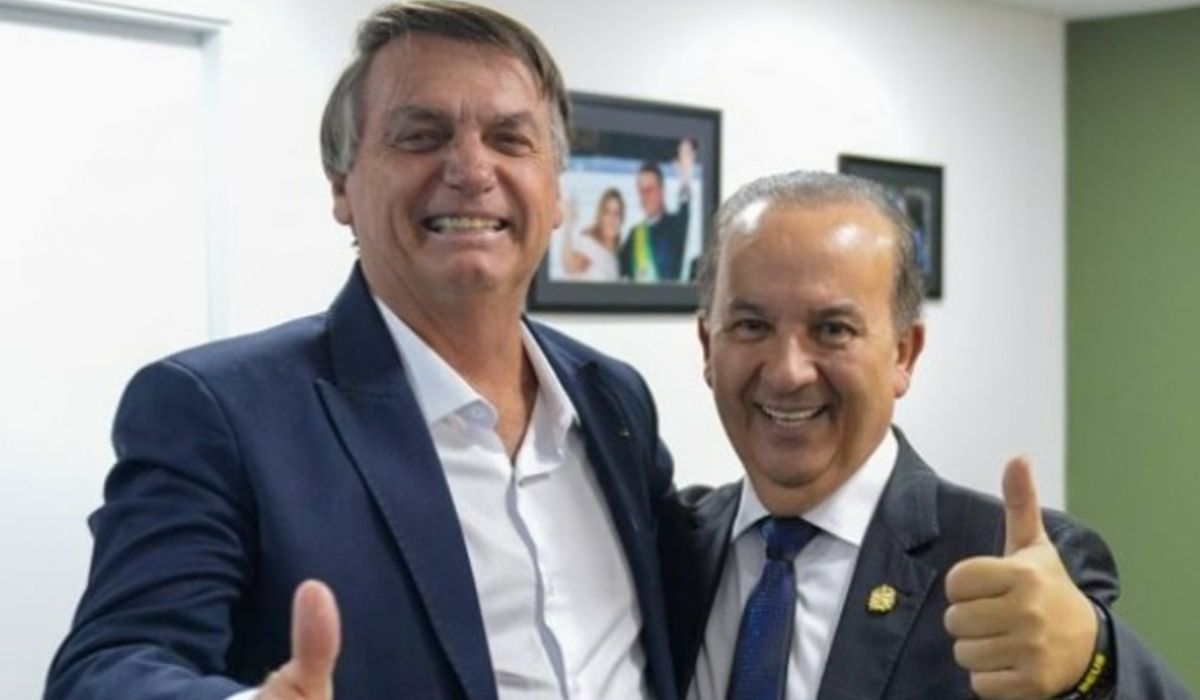 jair bolsonaro e jorginho mello - ilustra matéria sobre o partido de jorginho mello