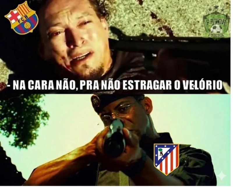 Vitória do Atlético de Madrid resultou em provocações direcionadas ao Barcelona - Reprodução/ND Mais