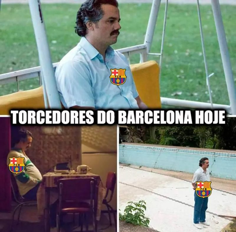 Eliminação do Barça na Champions League motivou piadas na web - Reprodução/ND Mais