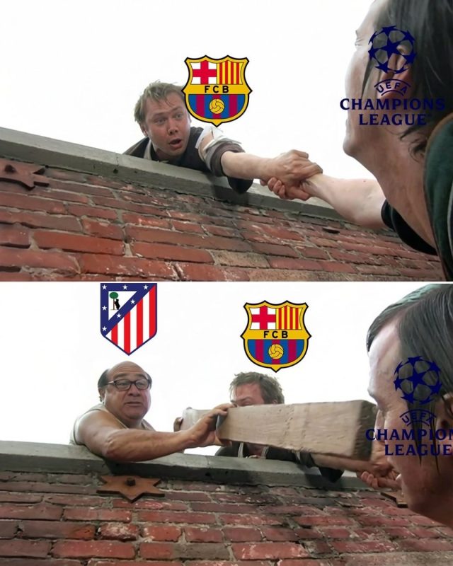 Eliminação do Barça na Champions League motivou piadas na web - Reprodução/ND Mais