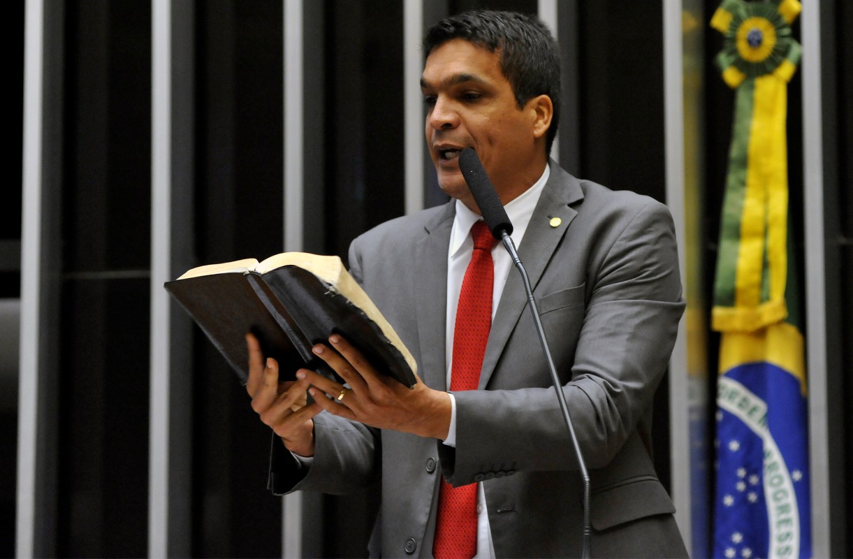 Cabo Daciolo na Câmara dos Deputados em homenagem ao Dia da Bíblia (2017)Foto: Luis Macedo/Câmara dos Deputados