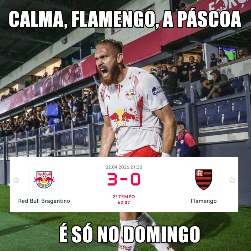 Vitória do Red Bull Bragantino trouxe uma "enxurrada" de memes - flamengo-memes-18