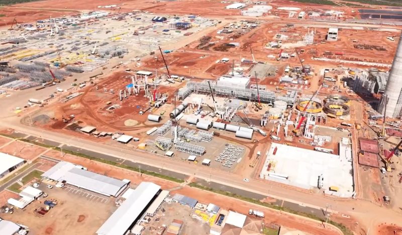 Megafábrica da Arauco em Inocência é considerada a maior do setor de celulose no mundo - Arauco/Reprodução/ND Mais