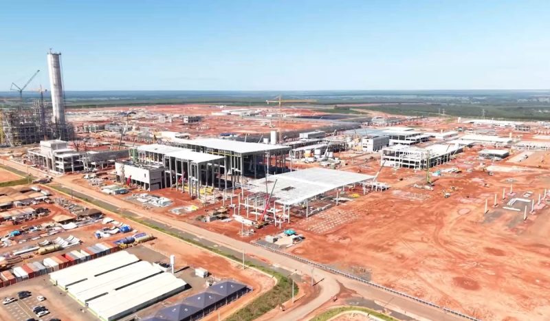Megafábrica da Arauco em Inocência, no Mato Grosso do Sul; Projeto Sucuriú é considerado a maior fábrica de celulose do mundo - Arauco/Reprodução/ND Mais