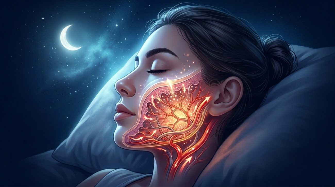 Ilustração do sangue circulando pelas veias, vasos sanguíneos e artérias 