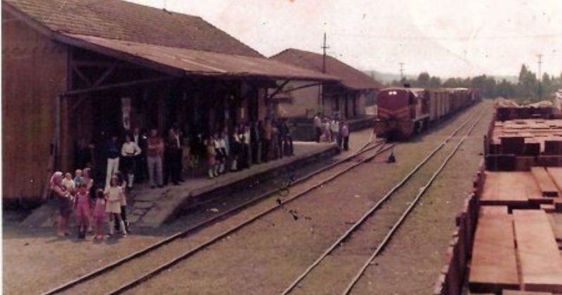 Estação de Marcilio Dias, durante os anos 1970 (Acervo José Chichowicz) - Divulgação/Secretaria de cultura e turismo de Canoinhas/ND Mais