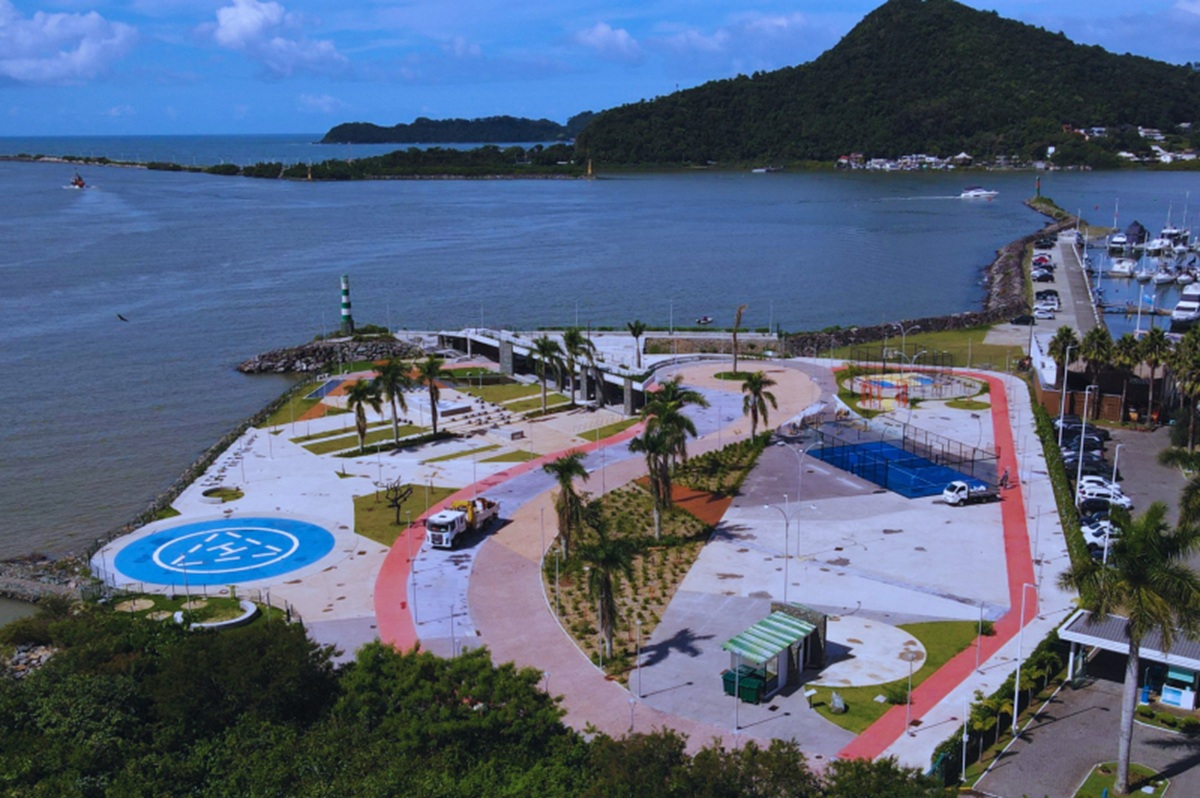 Parque de R$ 8,7 milhões entra na fase final e promete ‘ângulo único’ dos navios em Itajaí