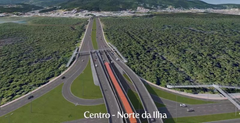 Imagens mostram como será novo elevado do CIC - Prefeitura de Florianópolis/Divulgação