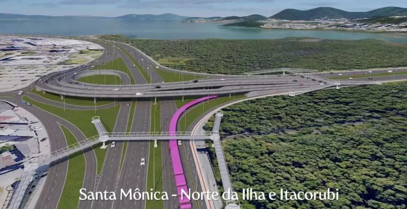 Imagens mostram como será novo elevado do CIC - Prefeitura de Florianópolis/Divulgação