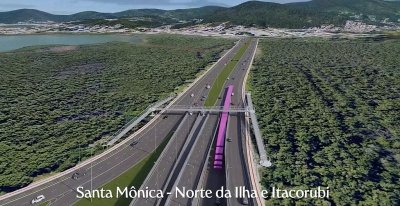 Imagens mostram como será novo elevado do CIC - Prefeitura de Florianópolis/Divulgação
