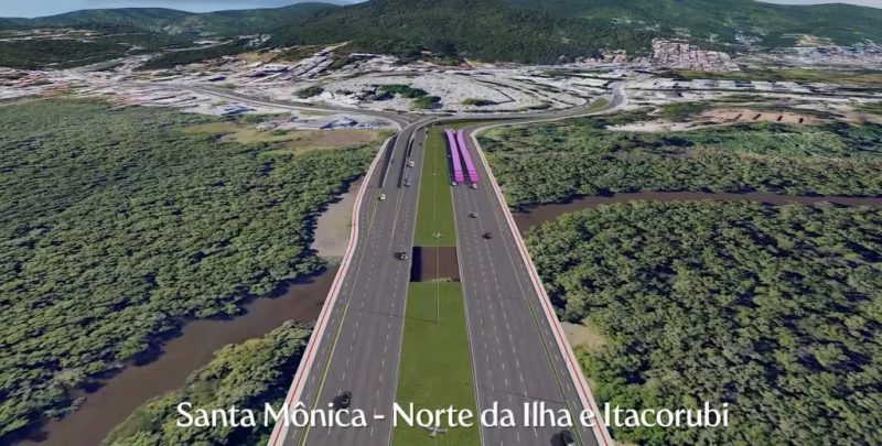 Imagens mostram como será novo elevado do CIC - Prefeitura de Florianópolis/Divulgação
