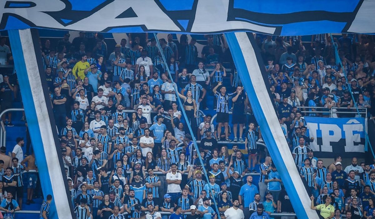 Torcida do Grêmio espera vitória na Copa do BrasilFoto: Lucas Uebel/Grêmio/Divulgação/ND Mais
