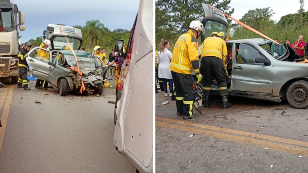Acidente grave na BR-280 em SC deixa dois mortos e três vítimas em estado grave