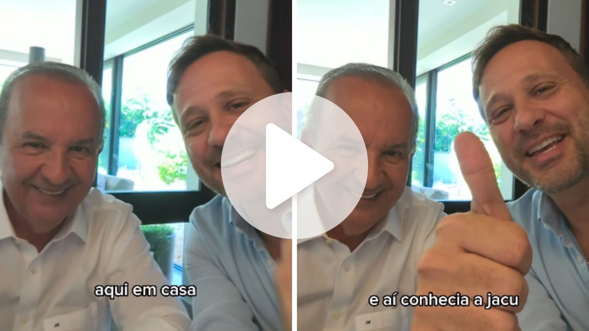 Jorginho Mello chama Adriano Silva de ‘mão santa’ em clima descontraído de pré-campanha