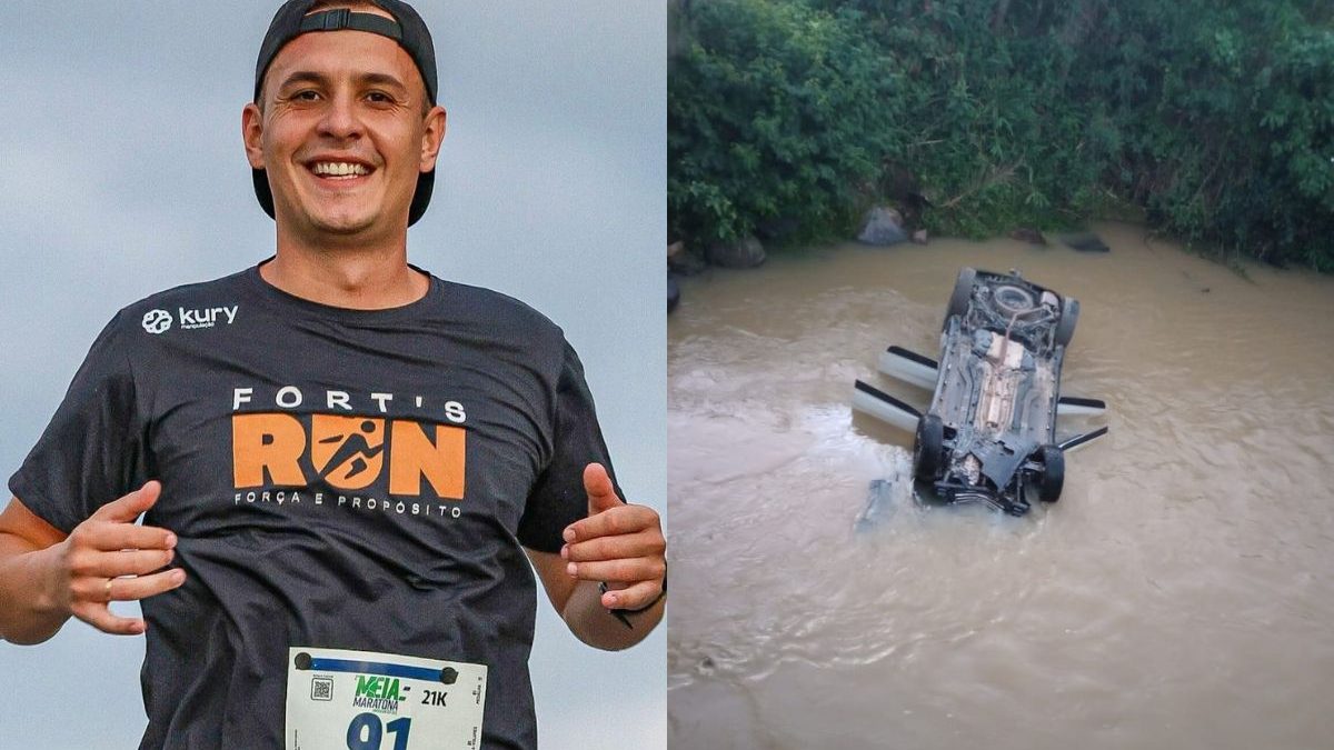 Homem sai de almoço de Dia das Mães e morre após carro cair em rio em SC
