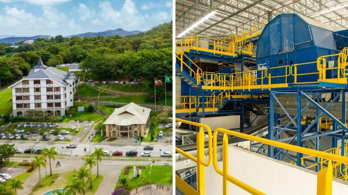 Cidade de SC ganha fábrica milionária inédita que ‘garimpa’ recicláveis automaticamente