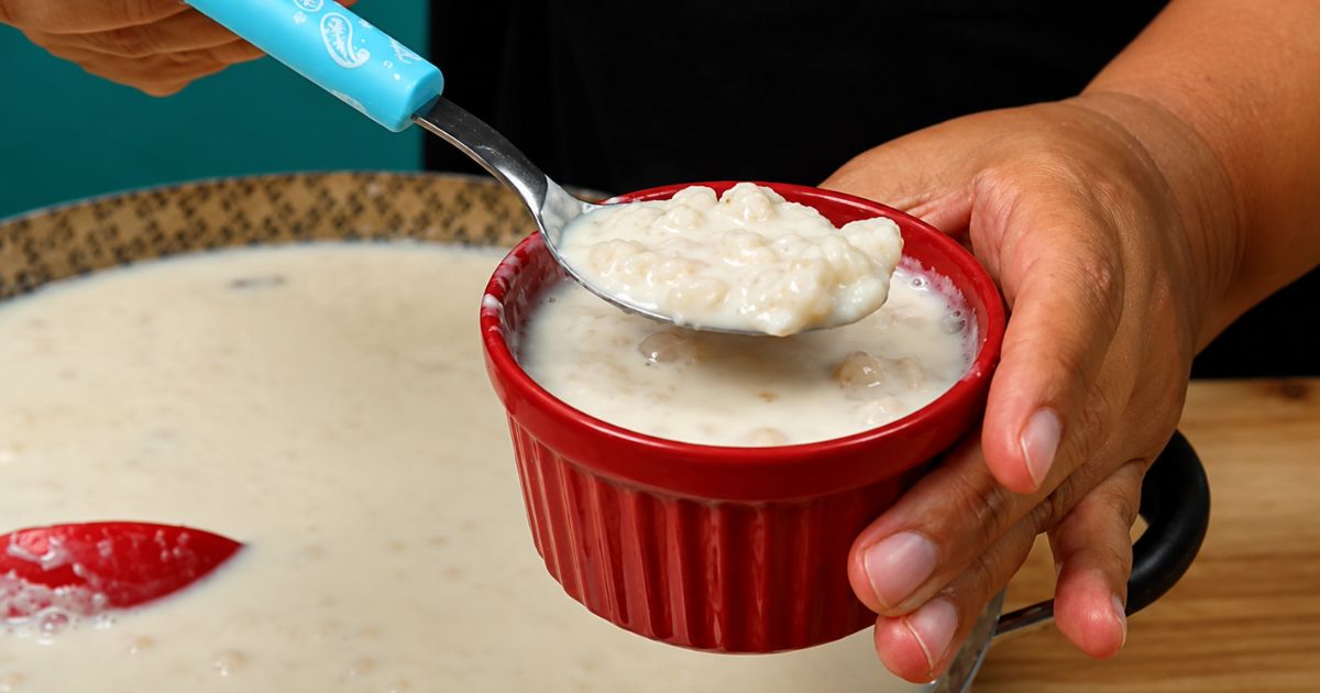 Canjica cremosa com leite condensado para ‘matar sua lombriga’ em clima junino!