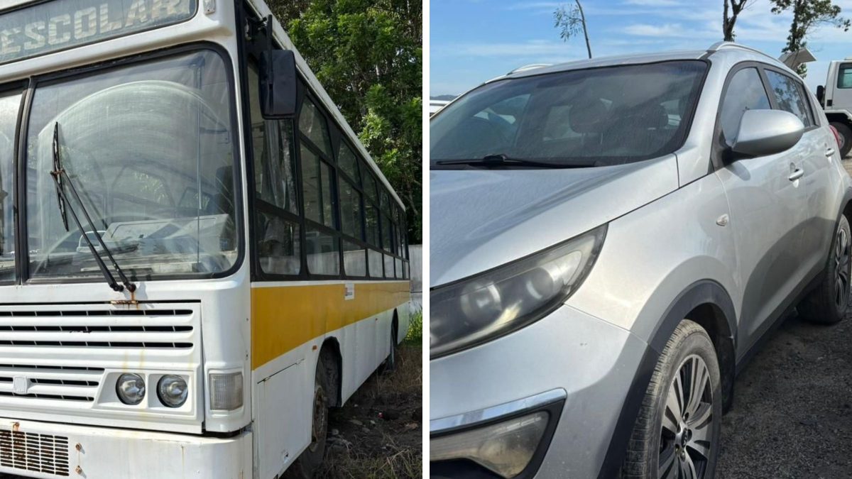 Carros por R$ 3 mil: leilão libera 60 itens com ônibus e máquinas em SC