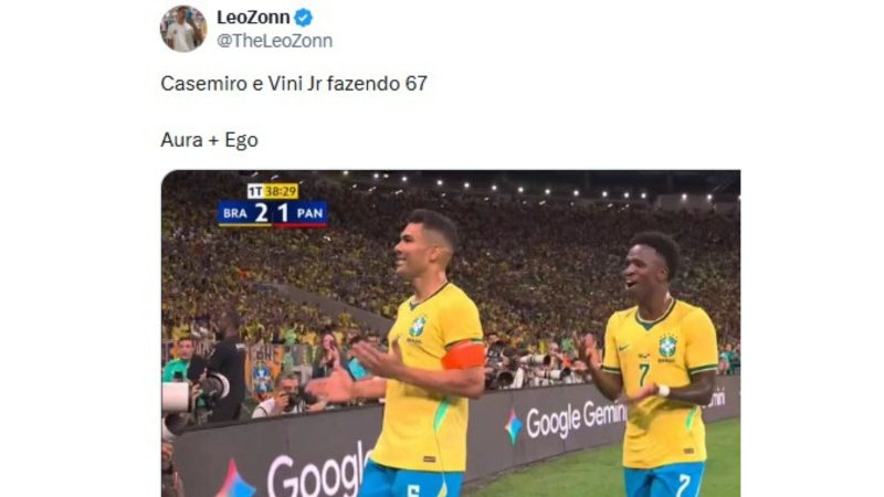 Comemoração do segundo gol do Brasil contra o Panamá viralizou na web - X/Reprodução/ND Mais