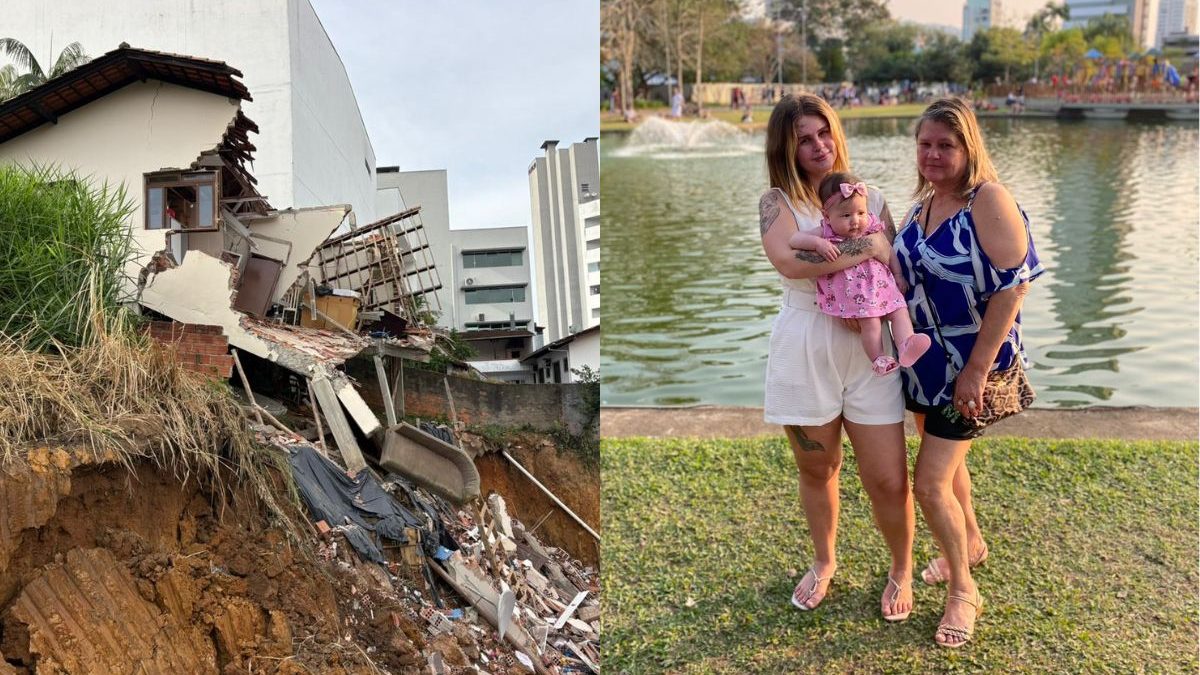 ‘Sofrendo muito’: família tenta reconstruir vida após casa rachar ao meio em SC