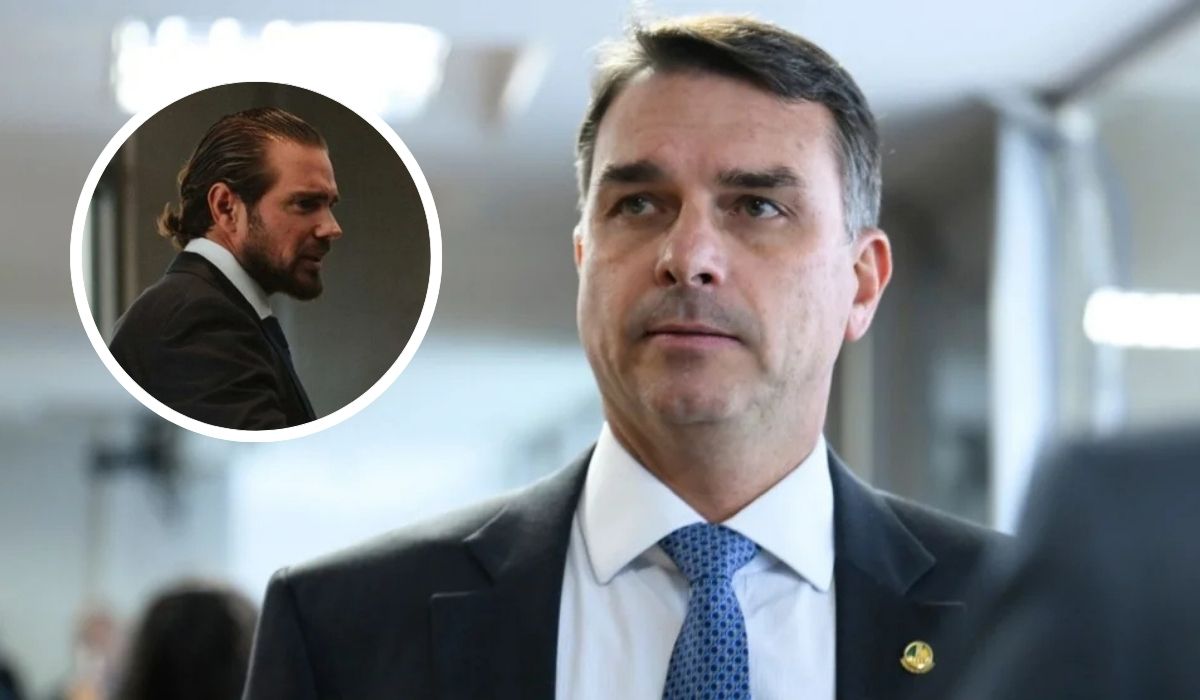 Flávio Bolsonaro e Vorcaro Foto: Ag.Senado e Arquivo Pessoal/ND Mais