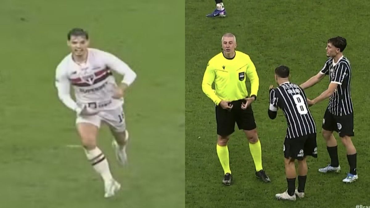 'Não toca nas genitais': CBF divulga áudio do VAR de não expulsão em Corinthians x São