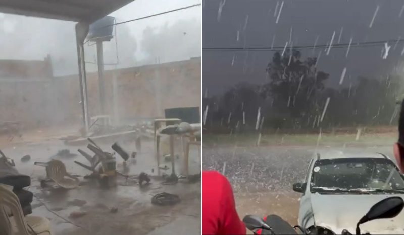 Centro-Sul pode ter chance de granizo - Reinaldo/@reinaldo_oliveir4/Rádio Nova FM/@radionovafm96/Instagram