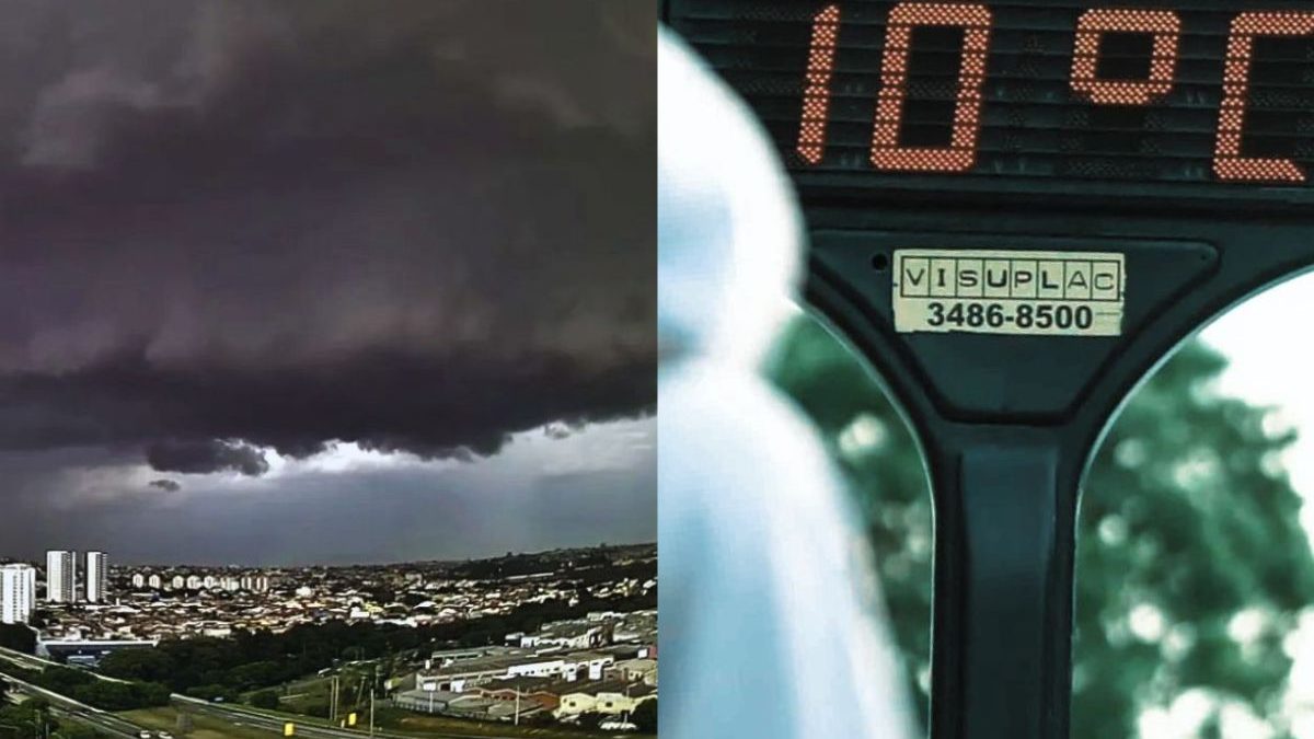 Brasil tem domingo (24) de 'friaca' com mínimas de 13°C e temporais com fenômeno ZCIT