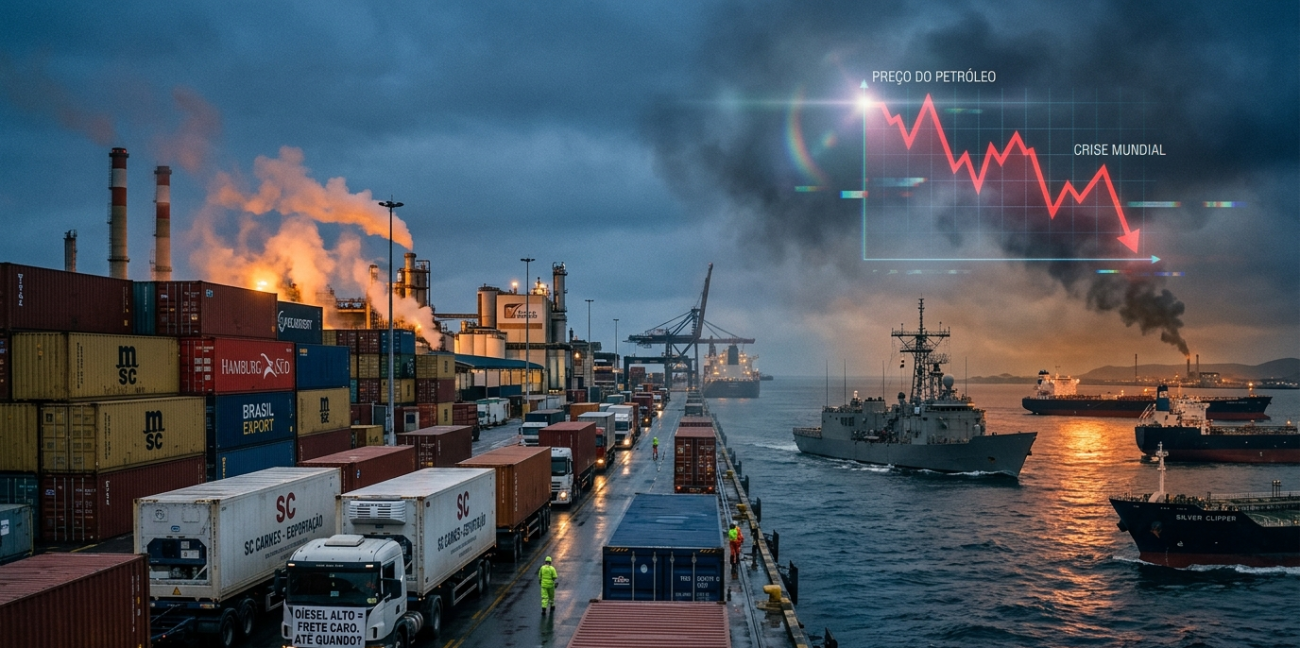 Acordo negociado entre EUA e aliados visa estabilizar o fluxo de comércio na região do Estreito de Ormuz.Foto: Imagem gerada por IA/ND Mais