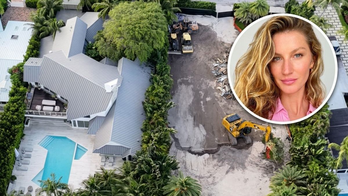 Gisele Bündchen manda demolir mansão de R$ 73 milhões que fica de frente para a casa do ex