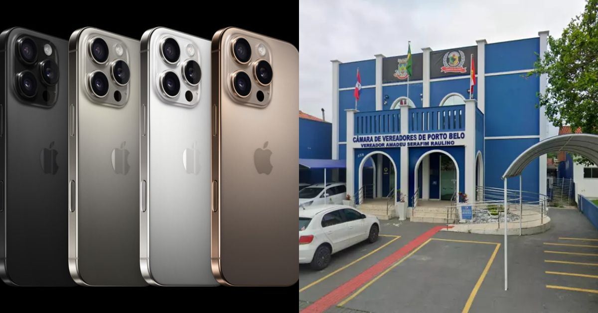 Cidade com 27 mil habitantes compra R$ 124 mil em iPhones para vereadores em SC