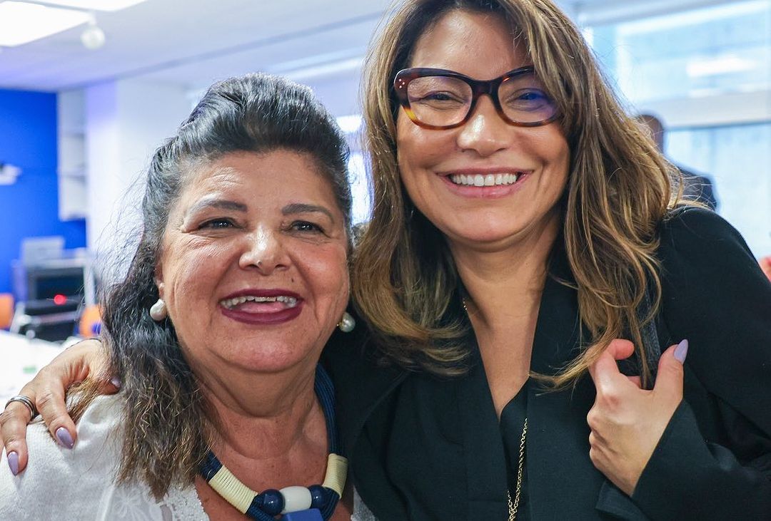 Luiza Helena Trajano e Janta em evento na ONUFoto: Reprodução/ND Mais