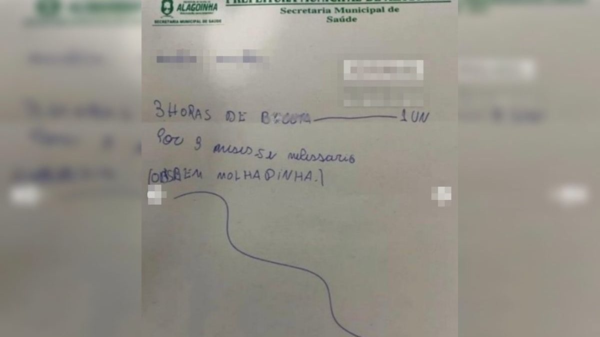 'Bem molhadinha': receita médica viraliza nas redes por prescrição pejorativa