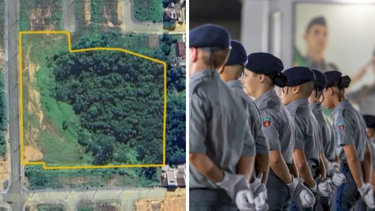 Megaterreno abre caminho para construção de novo colégio militar em cidade de SC