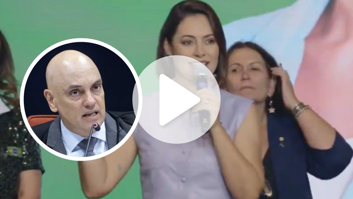 Michelle chama Moraes de ‘irmão em Cristo’ e fala em conversão do ministro durante evento