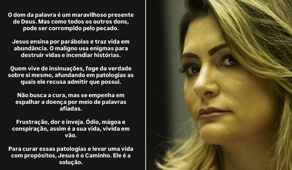 Crise de Flávio faz Michelle voltar ao radar da direita para 2026
