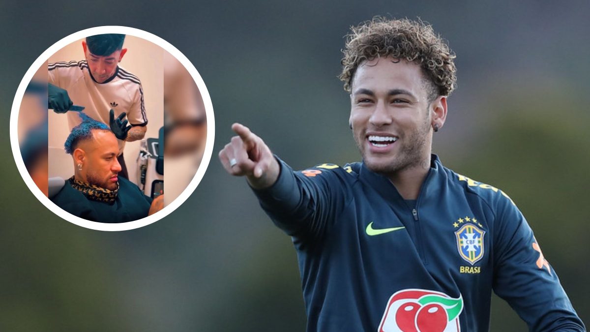 Cabelo azul? Neymar ‘decepciona’ torcedores em visita ao barbeiro antes da Copa: ‘Nostalgia’
