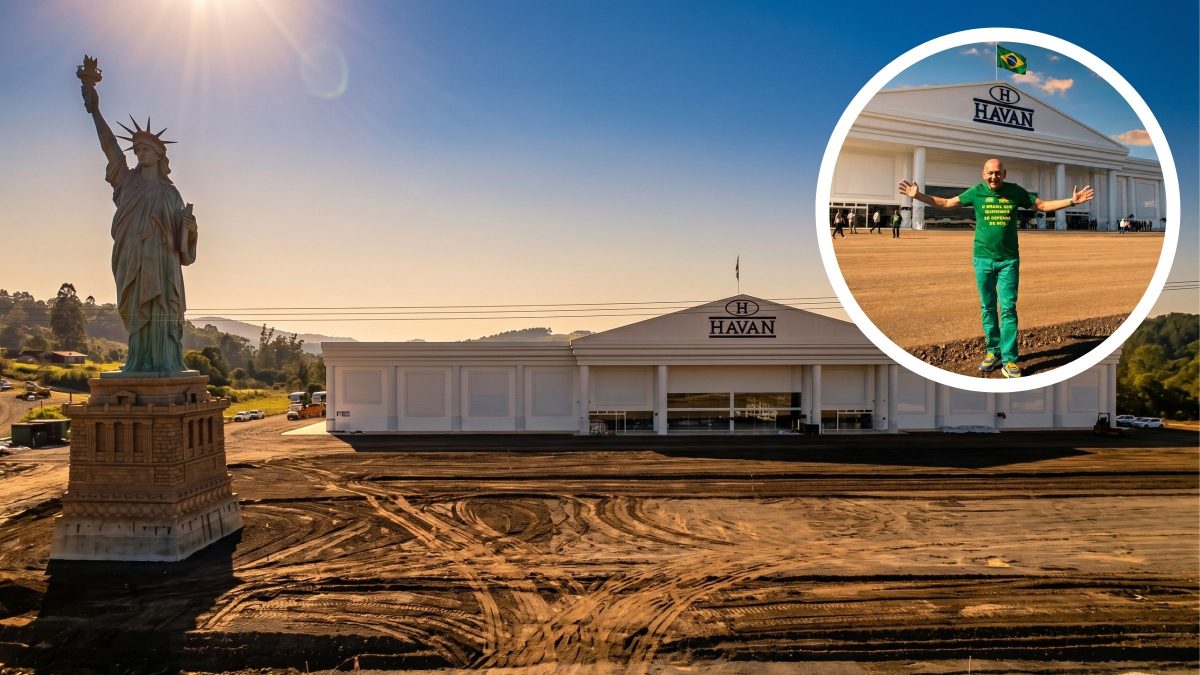 Nova megaloja da Havan de 11 mil m² tem 4 salas de cinema em pequena cidade do Brasil