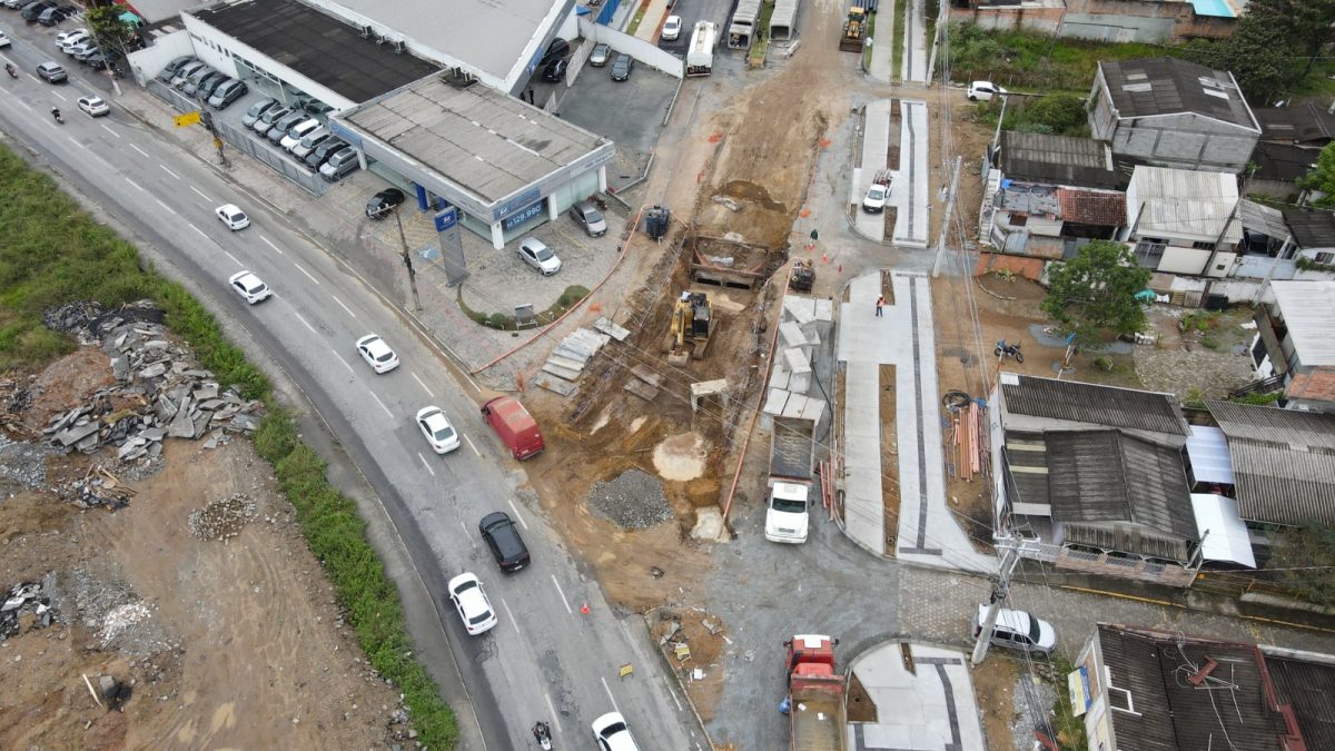 Eixo viário importante de Itajaí tem trânsito fechado para obras durante cinco dias