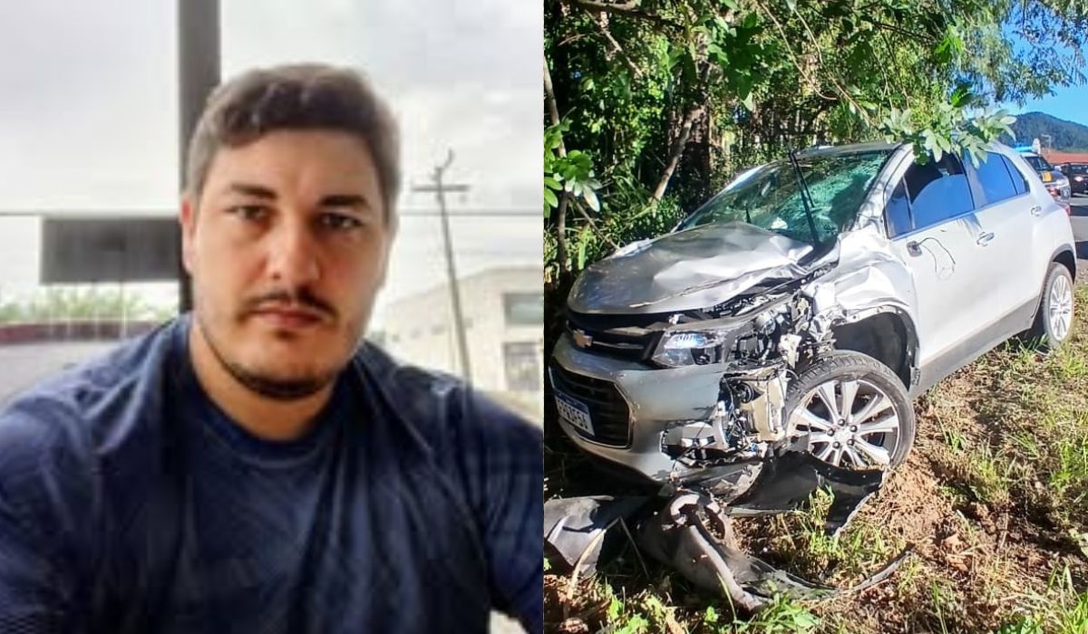 Um motociclista morreu após bater contra um carro na BR-470, em Apiúna, no Vale do Itajaí.