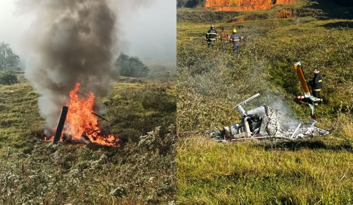 FAB abre investigação sobre helicóptero que caiu e matou piloto em SC