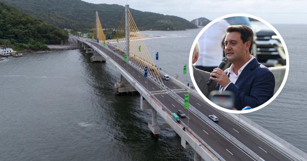 ‘Vai transformar litoral’: Ratinho Jr. projeta avanço econômico em SC com nova ponte no PR