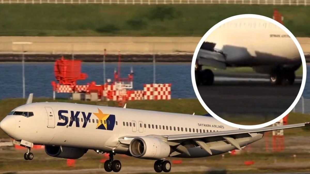 VÍDEO: Com 169 a bordo, piloto faz manobra inacreditável após pneu do avião estourar no Japão