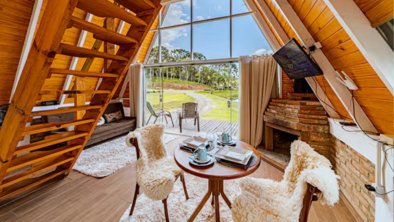 Chalé Aconchegante - Divulgação/Airbnb/ND Mais