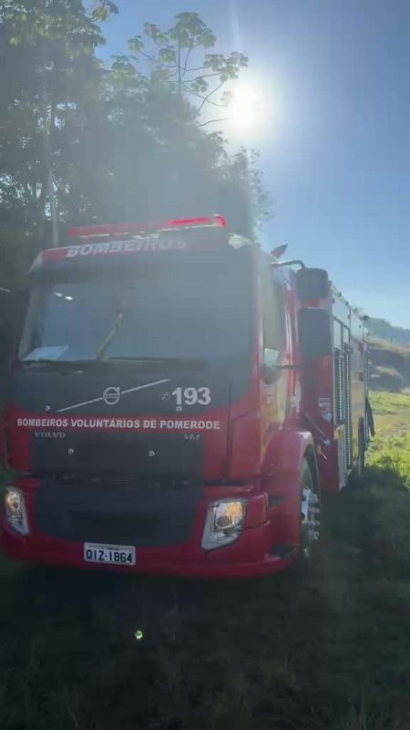 Bombeiros são acionados para queda de aeronave em Pomerode - testo